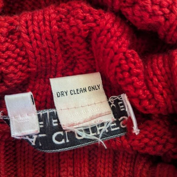 Saks 5th Avenue Silk Cashmere Cable Knit Hoodie Quiet Luxury S Preppy Nautical - Picture 8 of 8